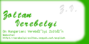 zoltan verebelyi business card